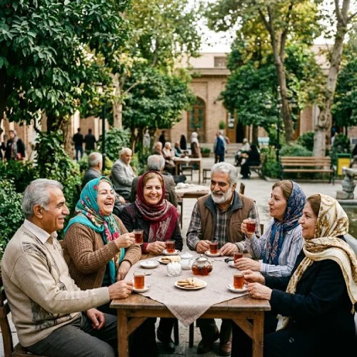 دورهمی افراد سن بالا