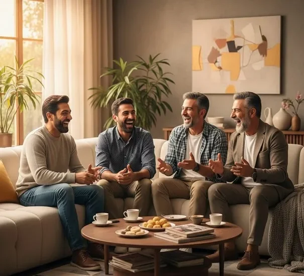 ایونت هم سیبیل دورهمی اقایان در همنشین