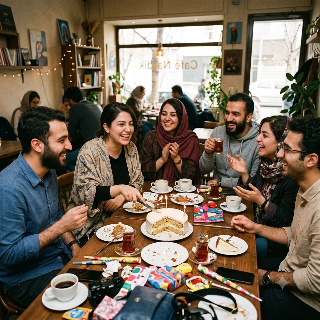 جشن تولد گروهی متولدین ماه در کافه و اتمسفر صمیمی ایونت های تفریحی تهران