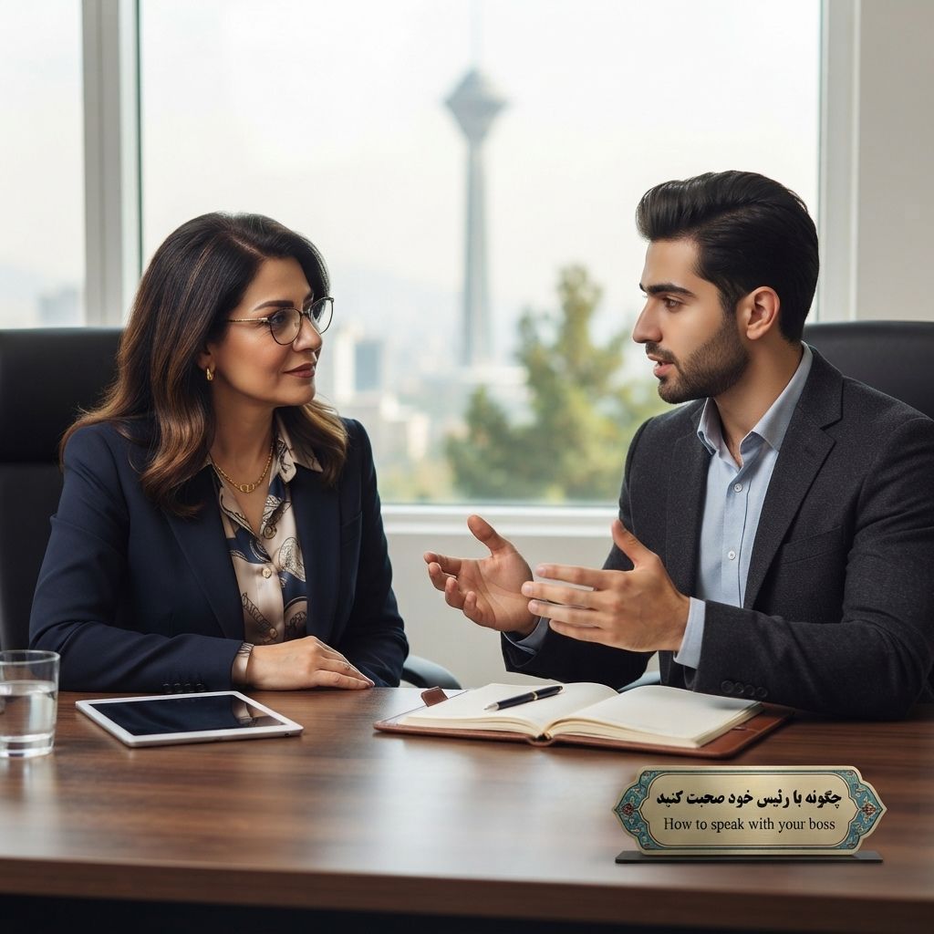 چطور با مدیر خود صحبت کنیم؟ (اصول مذاکره، درخواست حقوق و ابراز وجود)