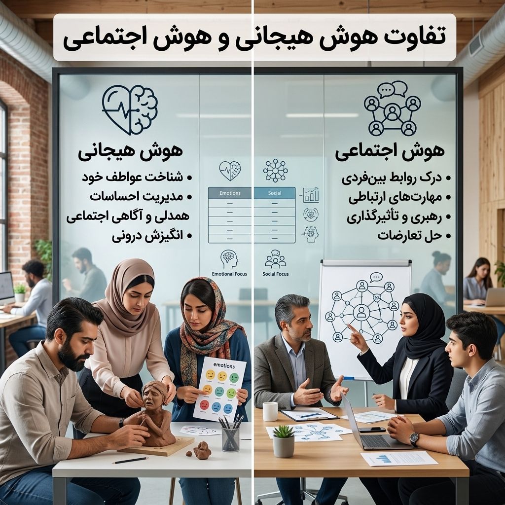 تفاوت هوش هیجانی و هوش اجتماعی چیست؟ (کدام یک در روابط مهم‌تر است؟)