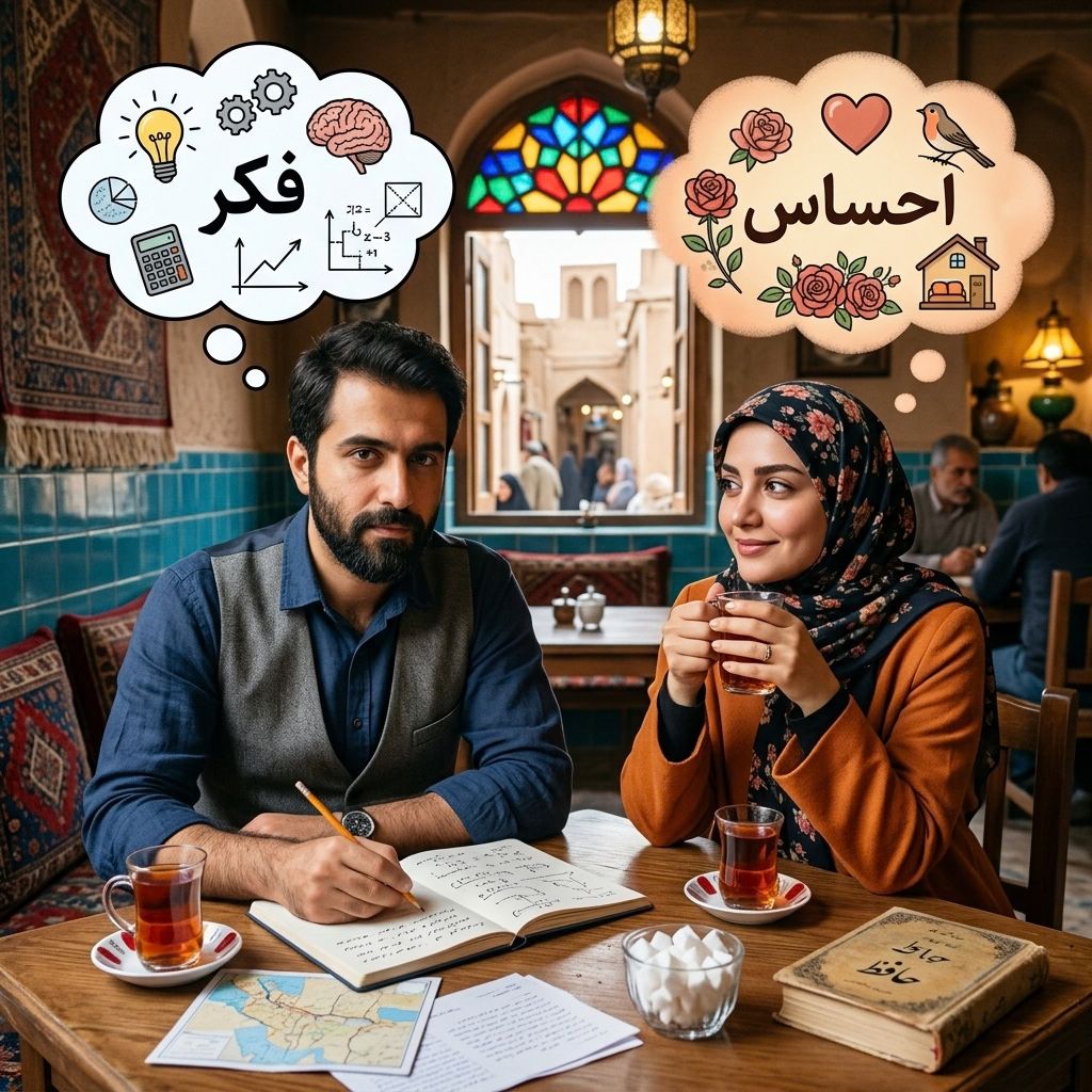 تفاوت فکر و احساس چیست؟ با مثال‌های واقعی از روابط روزمره